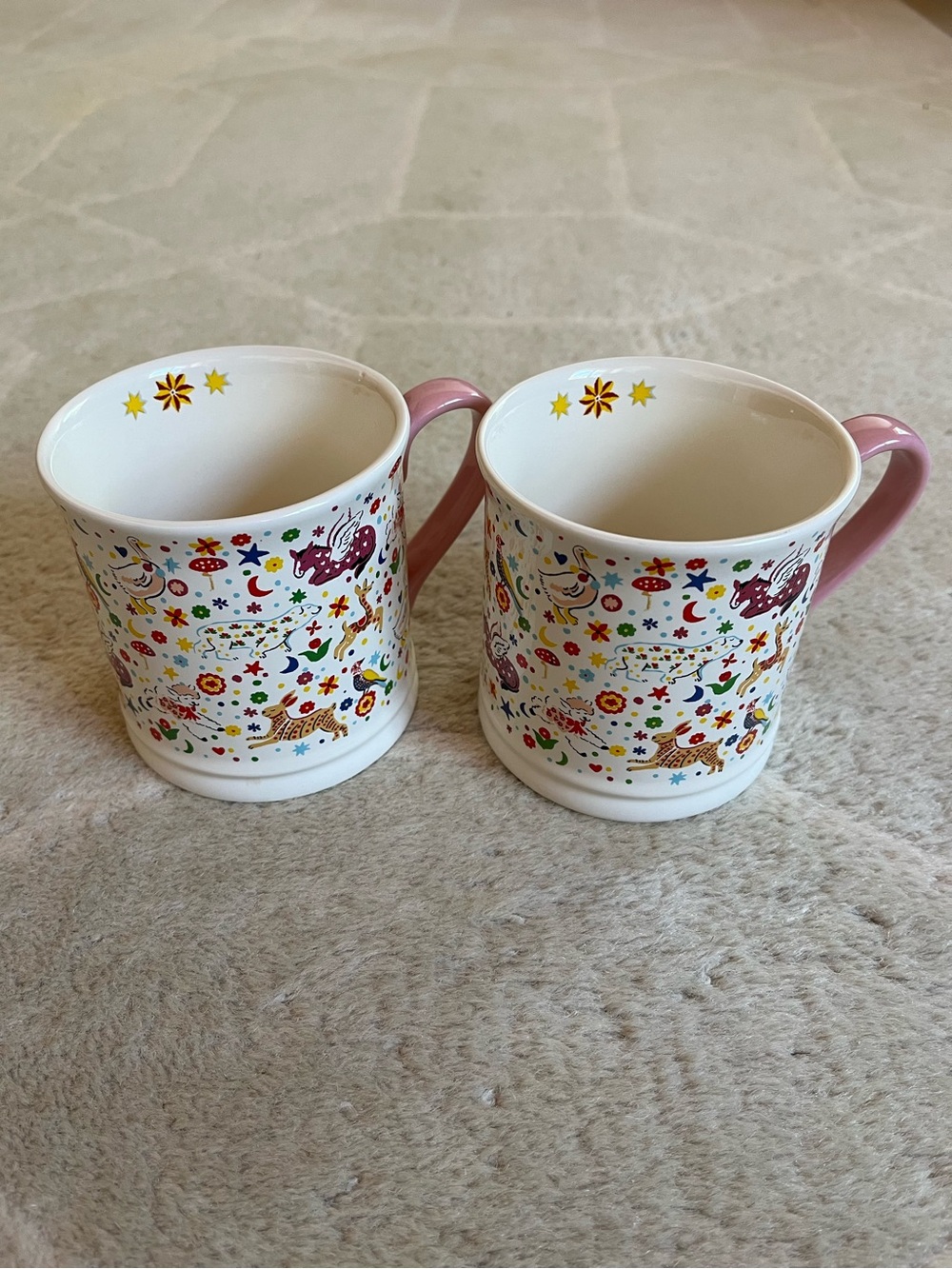 2 Cath Kidston Folky Friends Mugs